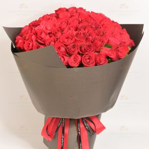 肯雅紅玫瑰99枝花束