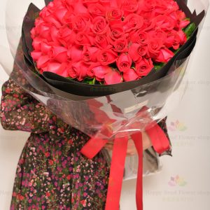 Long-lasting love-99 roses bouquet (imported roses)