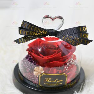 Wholeheartedly Preserved Flower Rose Decoration (Red without lights) (2021 Valentine's Day Bouquet Series)