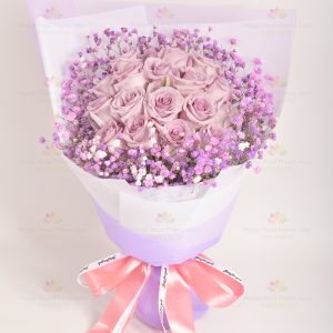 Romantic sincerity (18 imported purple roses)
